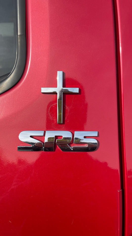 Contemporary Cross Auto Emblem